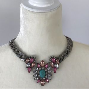 Turquoise & Stone Statement Necklace